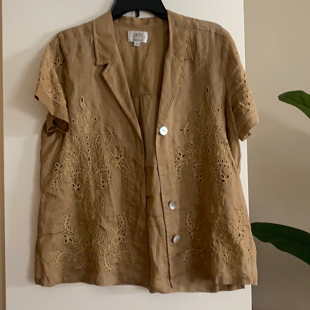 Johnny was eyelet blouse